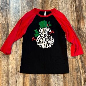 Women’s Red and Black Winter Wonderland Shirt